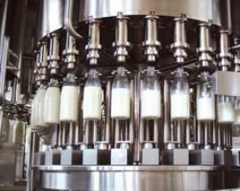 Milk bottle filling machines